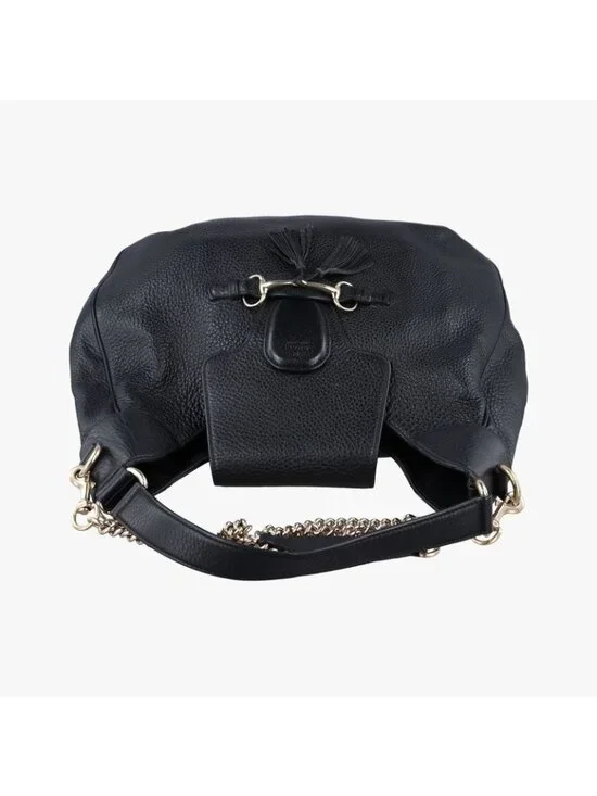 ★SOLD★ Gucci Emily Hobo Black Leather - Picture 8 of 16